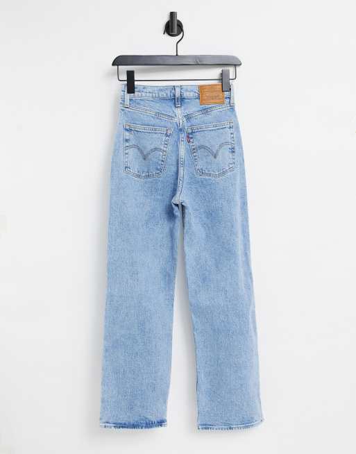 Levi s ribcage straight ankle jeans in light blue ASOS