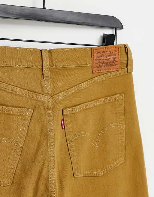 Womens tan shop levi jeans