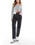 [Levi's] Levi's ribcage straight ankle jeans in washed black W29 L29 BLACK