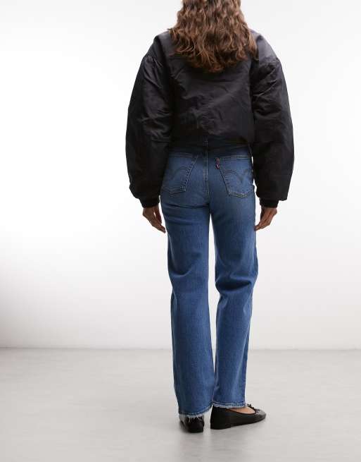 Levi's Ribcage straight fuldlange jeans i mellemvask, 5 af 5