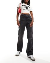 & Other Stories maxi cami slip dress with low back in mono polka spot print