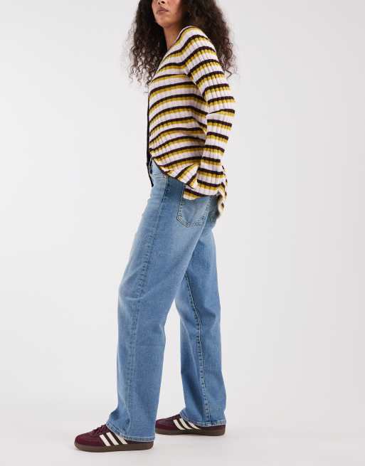 Levi's Ribcage Straight Jeans aus Denim in Mittelblau, 2 von 5