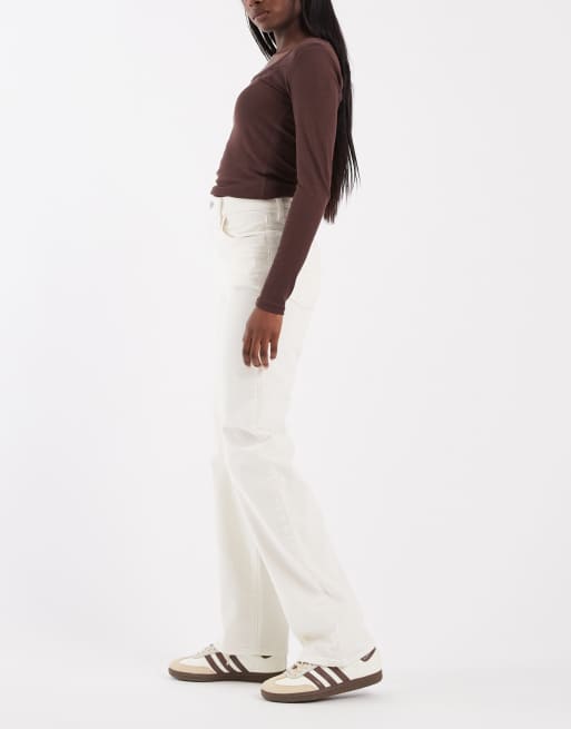 Levi's Ribcage straight jeans in lange lengte, wit, 2 van 5