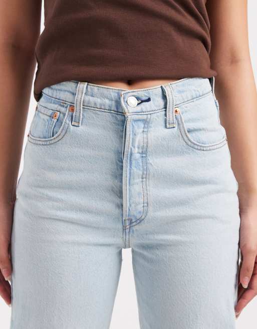 Levi's Ribcage straight jeans w jasnoniebieskim odcieniu, 4 z 5