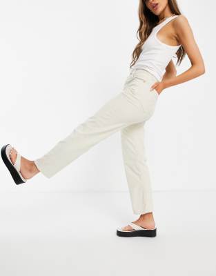 ribcage straight ankle corduroy pants