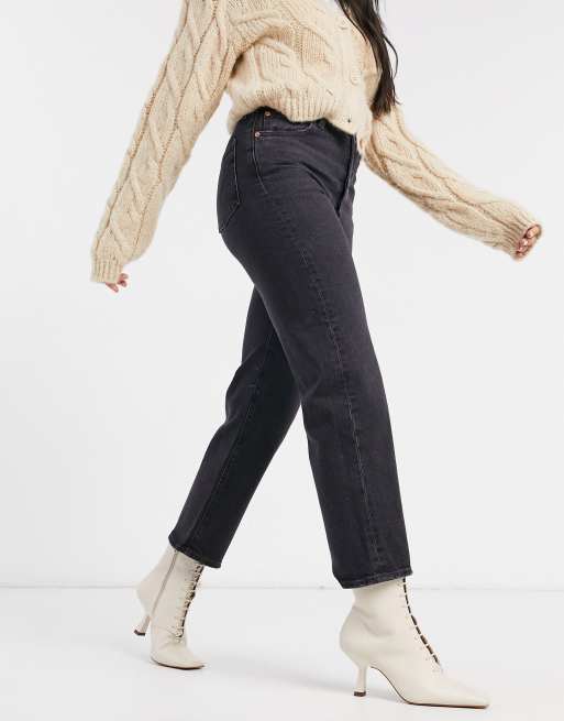 cotton straight leg ankle grazer joggers