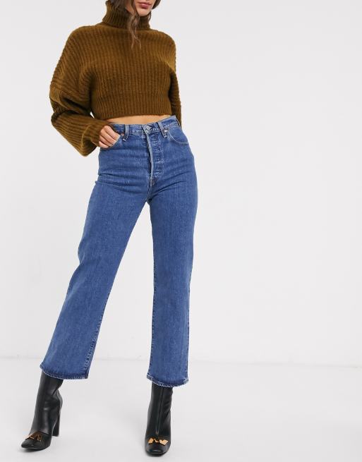 Levi's ribcage straight jean in dark wash