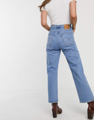 light blue ankle grazer jeans