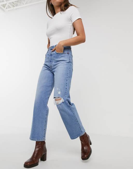 Levi's ribcage 2024 straight leg jeans