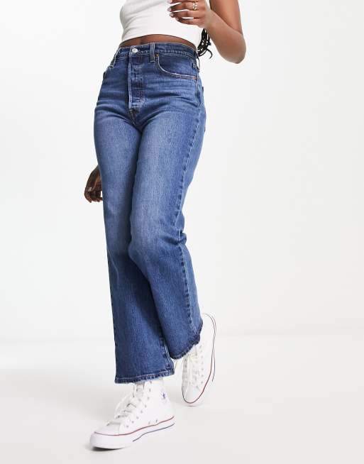 Rf12 Mid-Rise Ankle Grazer Jeans _ 141587 _ Dark Wash from