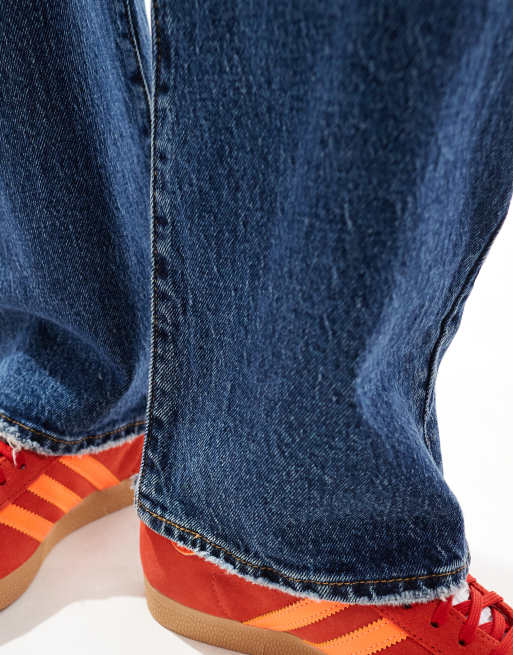 Levi's - Ribcage - Vaqueros azul oscuro de talle alto y pernera recta, 5 de 5