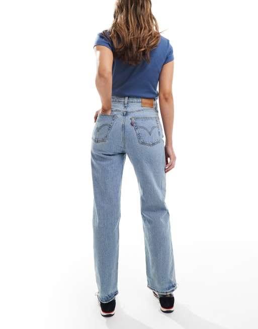 Levi's - Ribcage - Vasket afblegede ankellange jeans med lige ben , 2 af 5