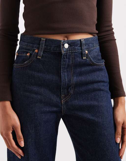Levi's ribcage wide leg jeans in indigo, 5 of 5