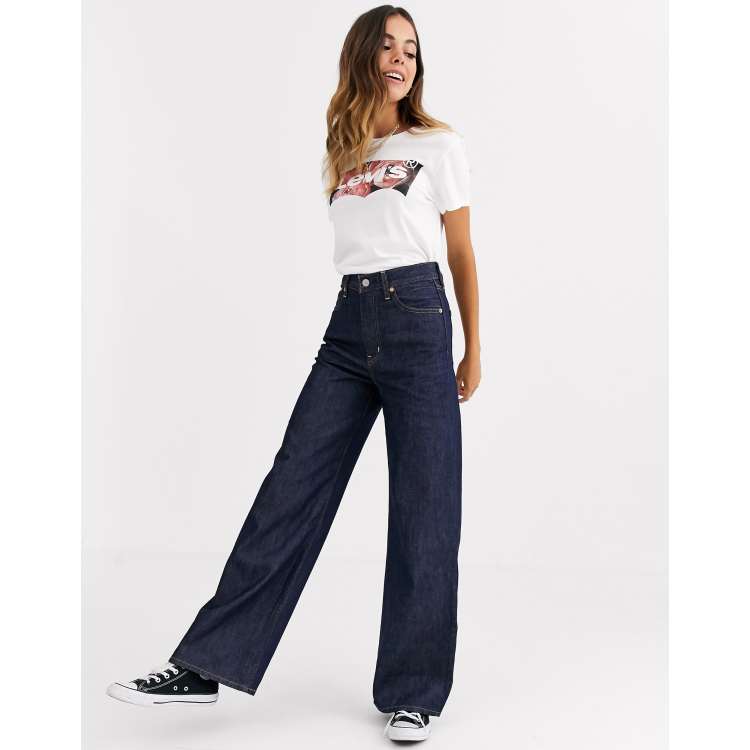 levi's ribcage wide leg jeans