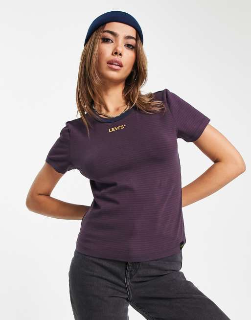 Levi's – Rickie – Czarny T-shirt z grafiką