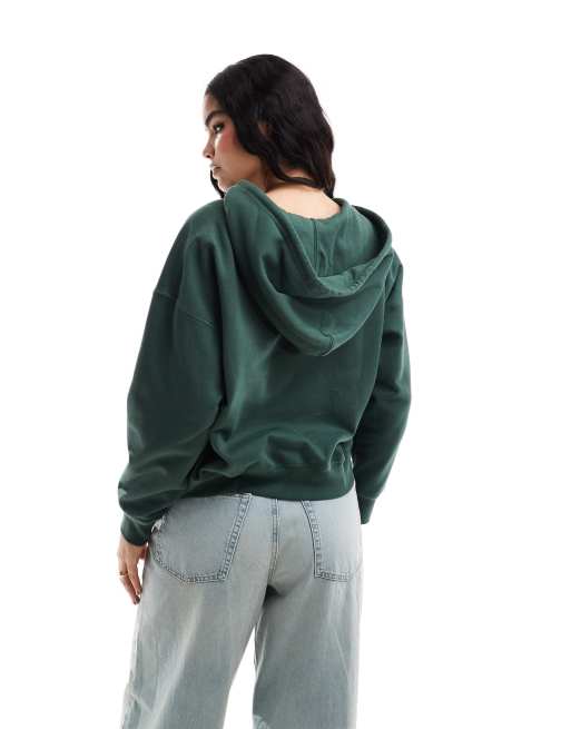 Levi's – Rickie – Kapuzenpullover in Grün mit Grafikprint