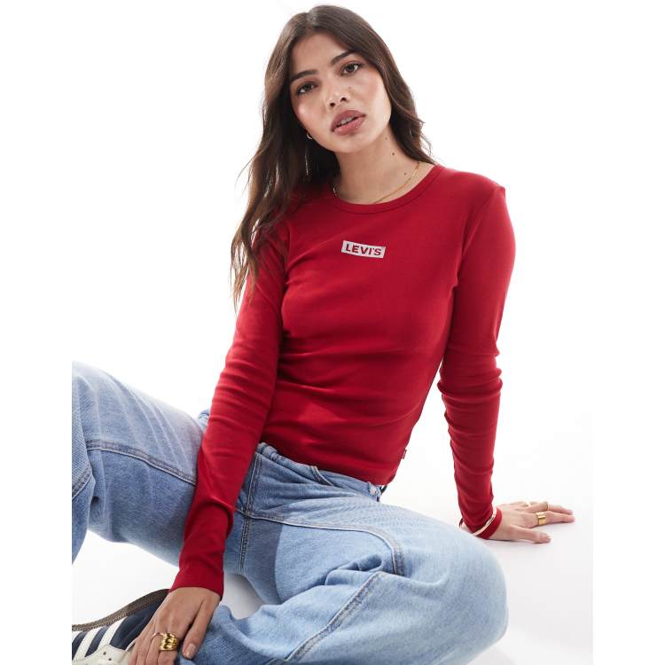 Long sleeve levi's t shirt best sale