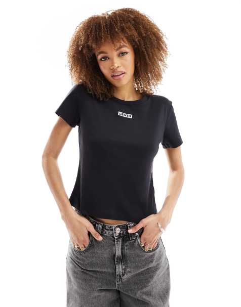 Womens black best sale levi t shirt