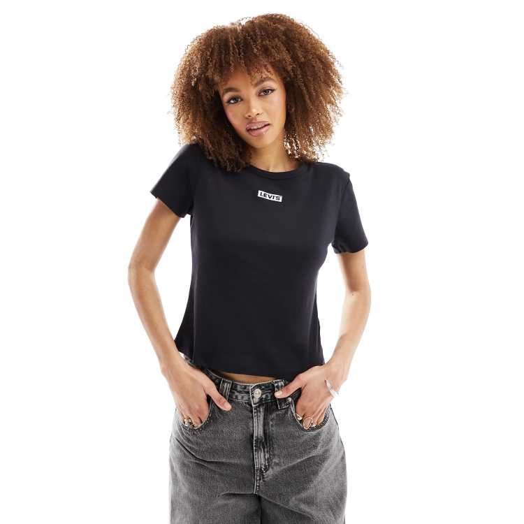 Womens black levis clearance t shirt