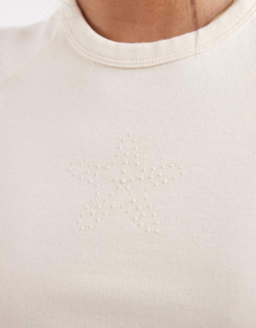 Levi's riley raglan graphic print t-shirt in white, 4 of 4