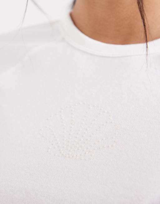 Levi's riley raglan graphic print t-shirt in white, 4 of 4