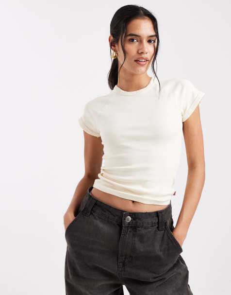 Levi's - Riley - T-shirt met zeesterprint in wit - view 1