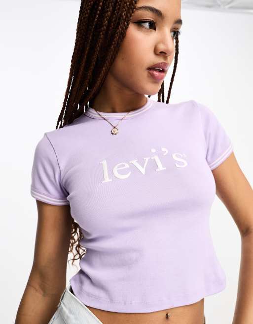 Levi's cropped t clearance shirt