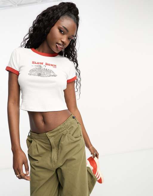 Levis crop t outlet shirt