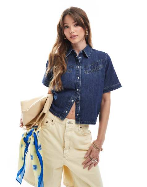 Levi's - Rinoa - Chemise en jean à manches courtes - Bleu moyen - view 1