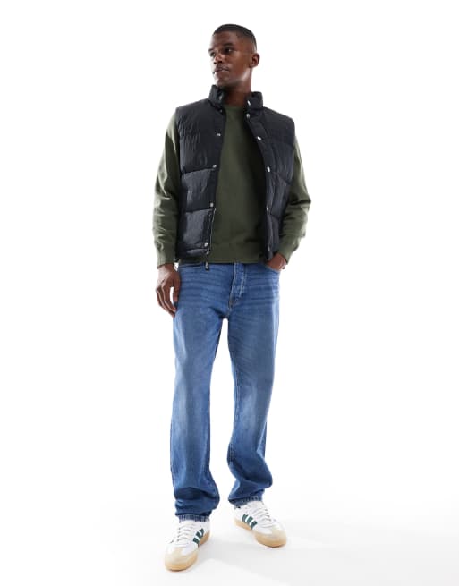 Levi's rockridge puffer gilet vest in black, 4 of 5