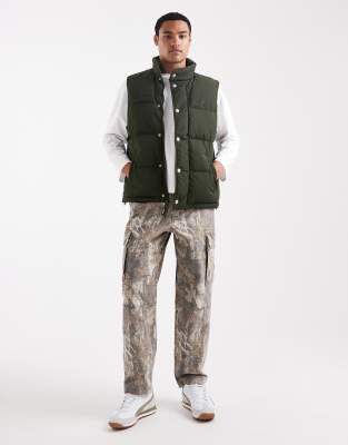 Levi's Rockridge Puffer Vest In Green