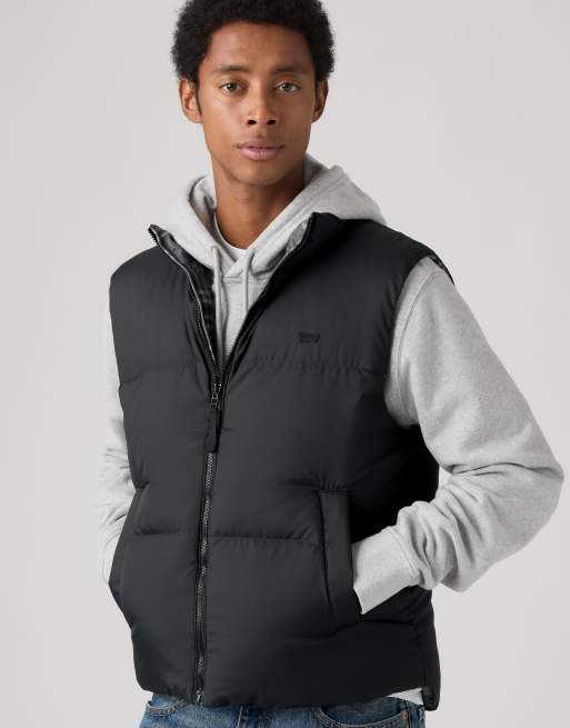 Levi's Rockwell reversible vest in grey, 3 of 4