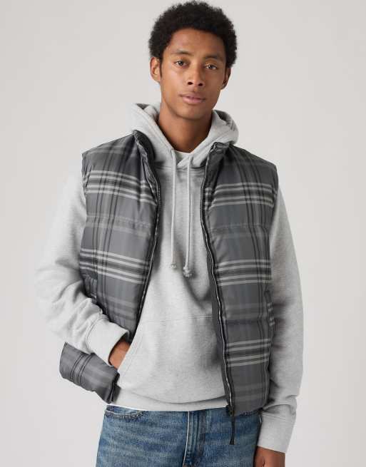 Levi's Rockwell reversible vest in grey, 4 of 4