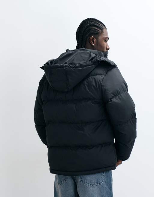 Levi's Rockwell vadderad jacka med huva i svart, 5 av 5