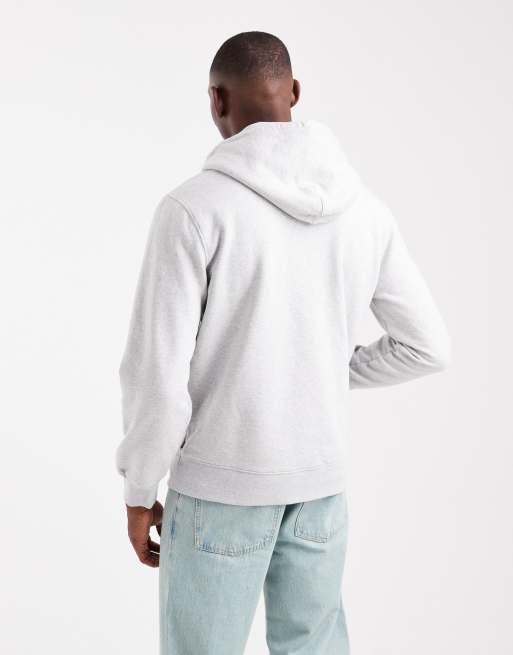 Levi's rope batwing logo standard hoodie in grey marl, 4 of 5