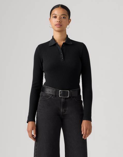 Levi's Rory polo à manches longues noir - view 1