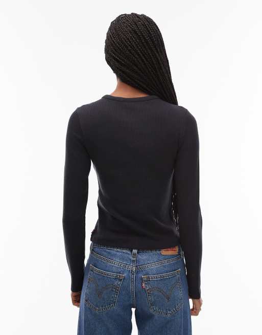 Levi's - Rory - Top boutonné à manches longues - Noir, 2 de 4
