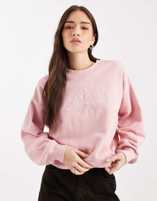 Levi's – Rosa sweatshirt i vintagetvätt med tryck