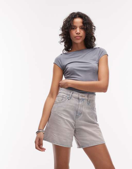 Levi's – Różowe szorty baggy z podwyższonym stanem, 5 z 5