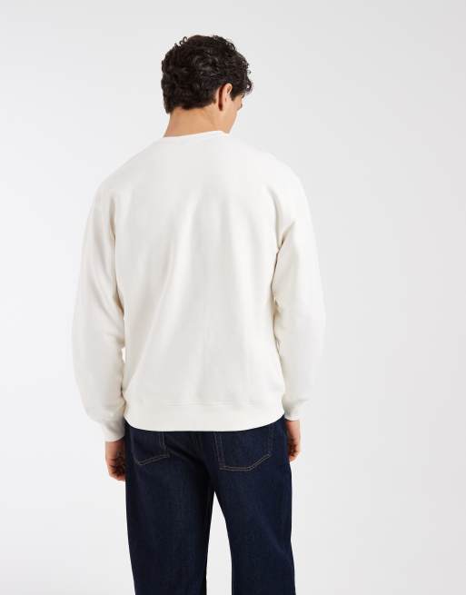 Levi's - Ruimvallend sweatshirt met grafische print in ecru, 5 van 5