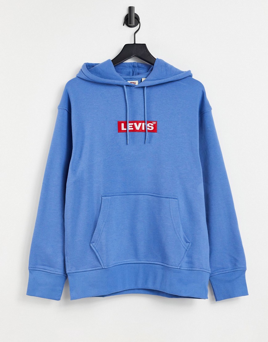 Levi's - Ruimvallende hoodie met print-Blauw