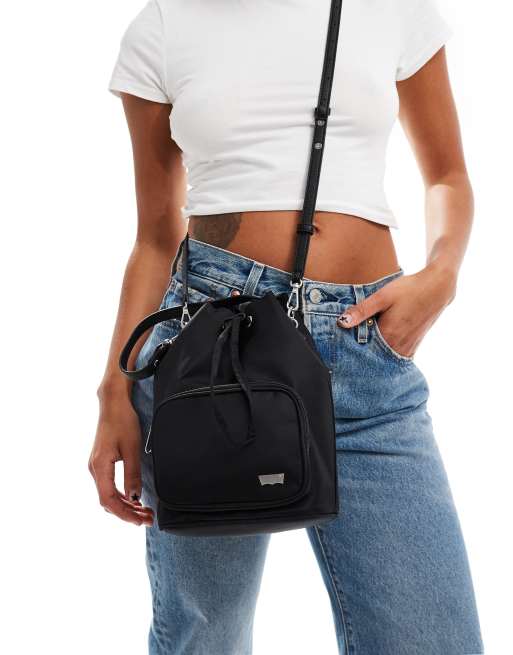 Levi's - Sac seau avec logo en similicuir - Noir