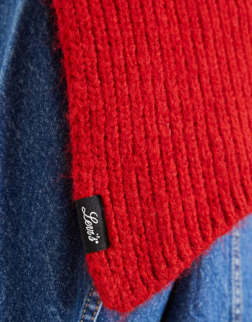 Levi's Sadie halsvärmare i rött, 2 av 3