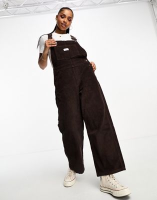 Levi's overall in brown cord - ASOS Price Checker