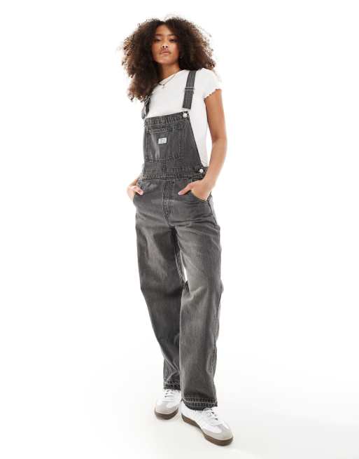 Levi's - Salopette in denim vintage lavaggio grigio nero