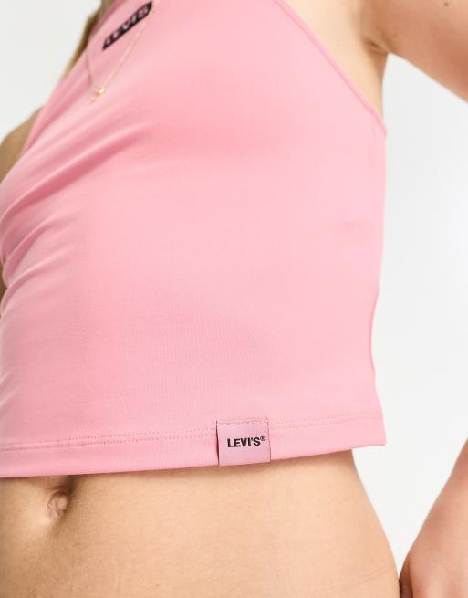 Levi's Sandoval tank top with boxtab logo in pink, 3 of 4