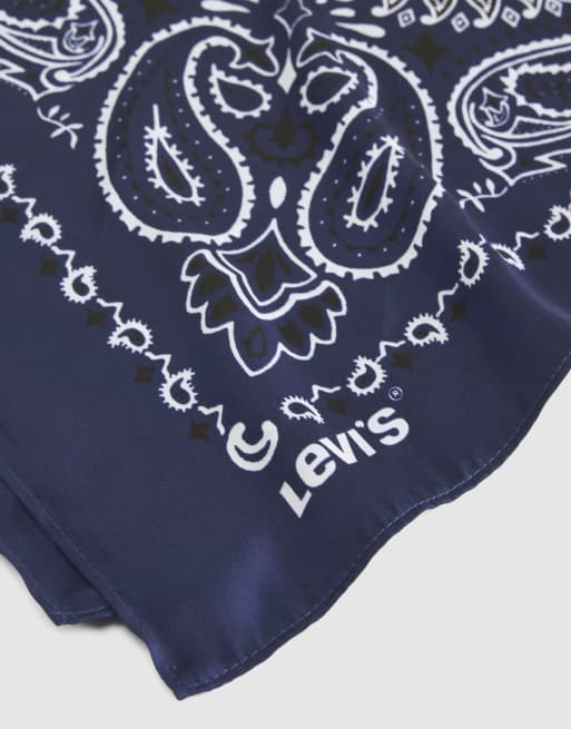 Levi's Satin bandana in blue, 4 of 4