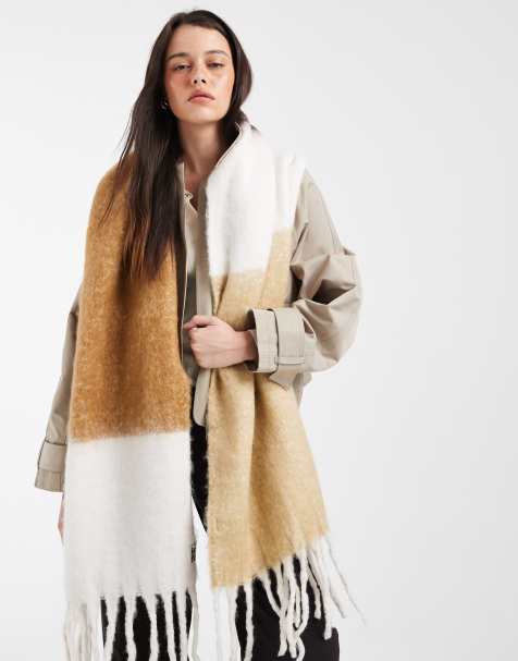 Levi's sciarpa morbida con frange marrone - view 1