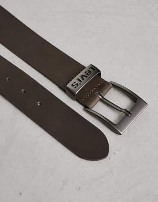 Levi's Seine Leather Belt In Brown