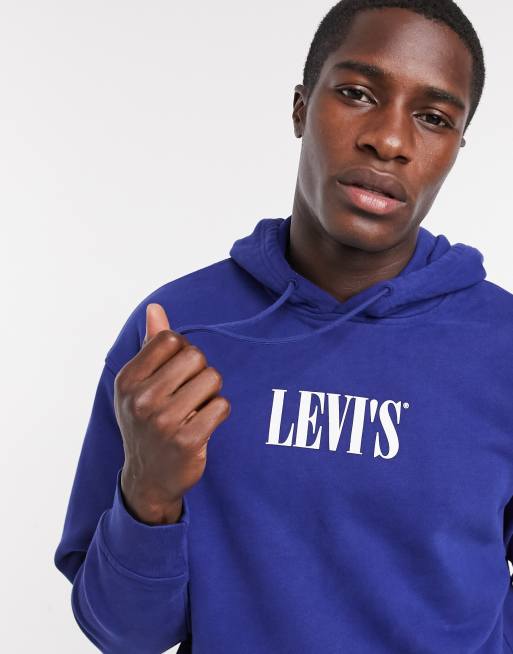 Navy blue outlet levis hoodie